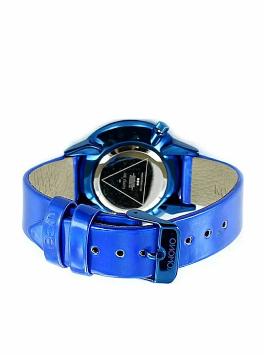 Estelle Womens Watch 35mm Battery with Blue Leather Strap