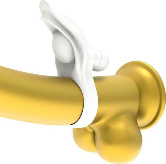 Lovetoy Power Clit Silicone Cockring White