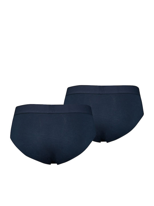 Solid Basic Herren Slips Blau 2Packung