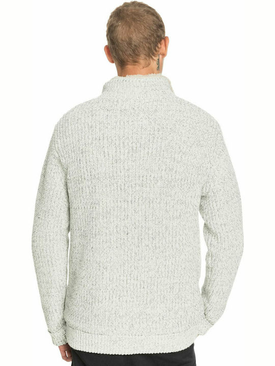 Quiksilver Boketto Men's Knitted Cardigan with Zipper Light Grey Heather