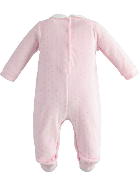 iDO 3258 Baby Bodysuit Set Long-Sleeved Pink 3258-6QY4