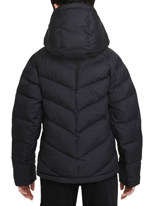 Geci Pentru Copii Sport Scurt Cu Glugă Negru Sportswear