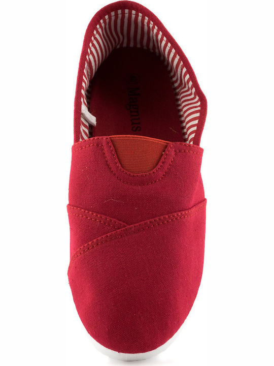 Stoff Damen Espadrilles in Rot Farbe