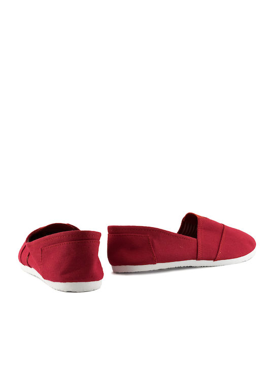 Stoff Damen Espadrilles in Rot Farbe