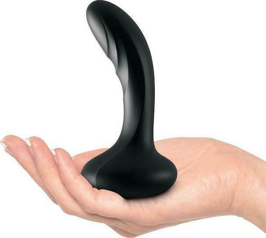 Pipedream Sir Richards Control Ultimate Silicone P-spot Massager Anal Dildo with Vibration Black 13.9cm
