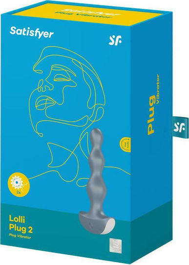 Satisfyer Satisfyer Lolli Plug 2 Πρωκτικός Δονητής Grey 14.2cm
