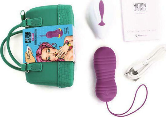 Feelztoys Motion Love Balls Foxy Mini Δονητής Egg με Απομακρυσμένο Έλεγχο 3.2cm Purple