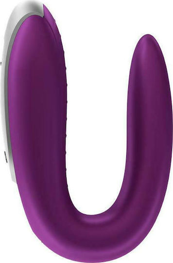 Satisfyer Double Fun Δονητής για Ζευγάρια με Απομακρυσμένο Έλεγχο Μωβ