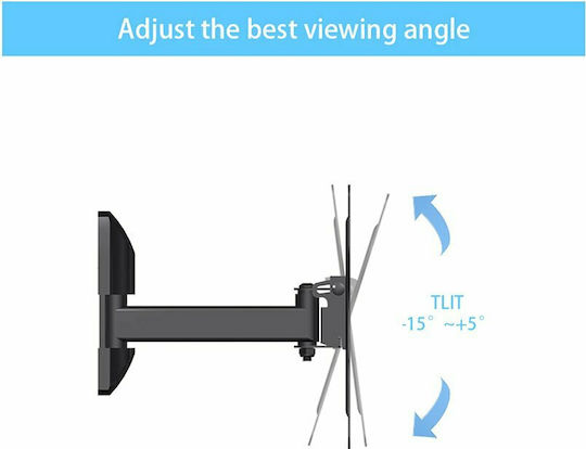 Opticum AX-201 Βάση Τηλεόρασης Τοίχου με Βραχίονα έως 42" και 25kg