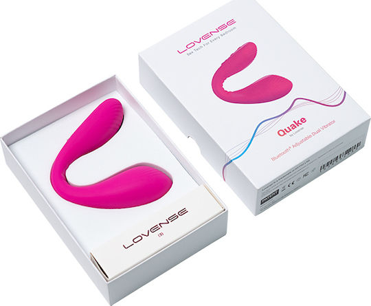 Lovense Quake Adjustable Dual Vibrator Bluetooth & App Διπλός Δονητής Pink