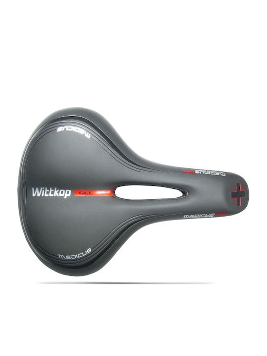 Wittkop Medicus Twin 1.0 Black Bicycle Saddle with Gel