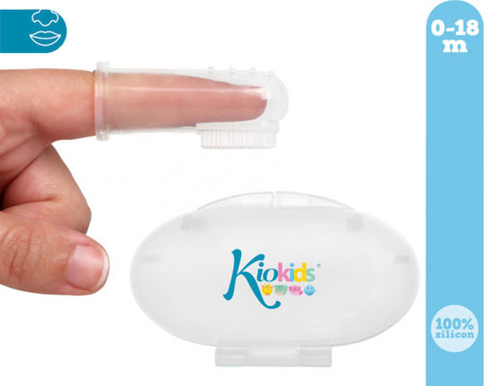 Kiokids Baby Finger Toothbrush for 0m+ Transparent