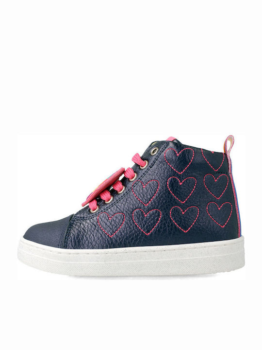 Kinder Sneakers Hoch Anatomisch Marineblau