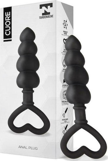Tardenoche Cuore Anal Plug Silicone Dop Anal Black