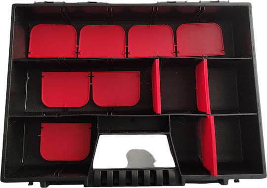 Draumet Tool Compartment Organiser 15 Slot Adjustable Black 39x29x6.5cm