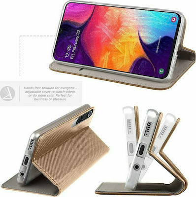 Smart Magnet Synthetic Leather Book Gold (Galaxy A32 5G)