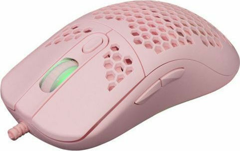 White Shark Galahad RGB Геймърска Мишка 6400 DPI Розов