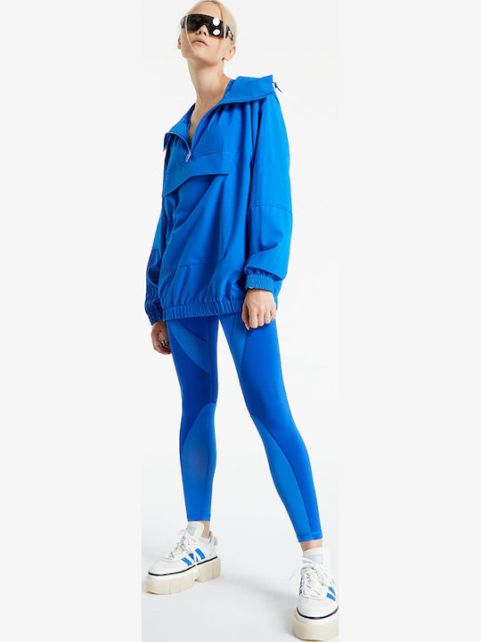 X Ivy Park Women's Long Sports Jacket for Spring or Autumn Blue