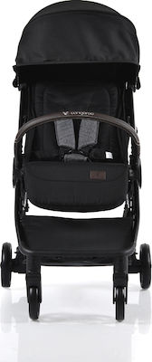 Cangaroo Easy Fold Kinderwagen Geeignet für Neugeborene Schwarz 108839