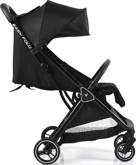 Cangaroo Easy Fold Baby Stroller Suitable for Newborn Black 8.2kg