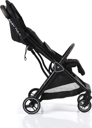 Cangaroo Easy Fold Baby Stroller Suitable for Newborn Black 8.2kg