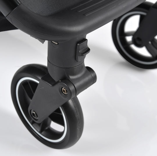 Cangaroo Easy Fold Baby Stroller Suitable for Newborn Black 8.2kg