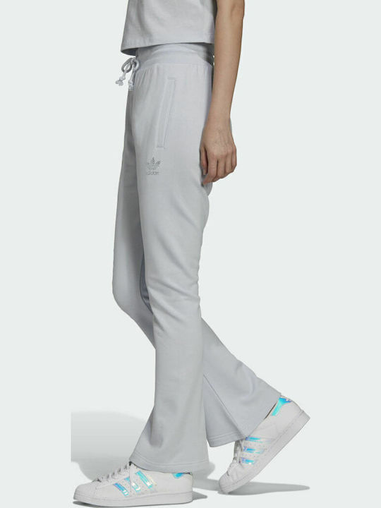 Originals Luxe Open Hem Панталон Спортен Камбанка Светлосин Halo Blue