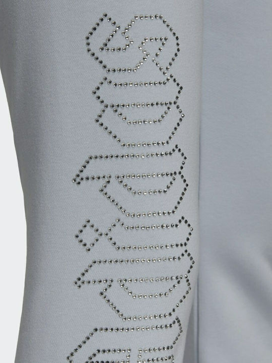 Originals Luxe Open Hem Панталон Спортен Камбанка Светлосин Halo Blue
