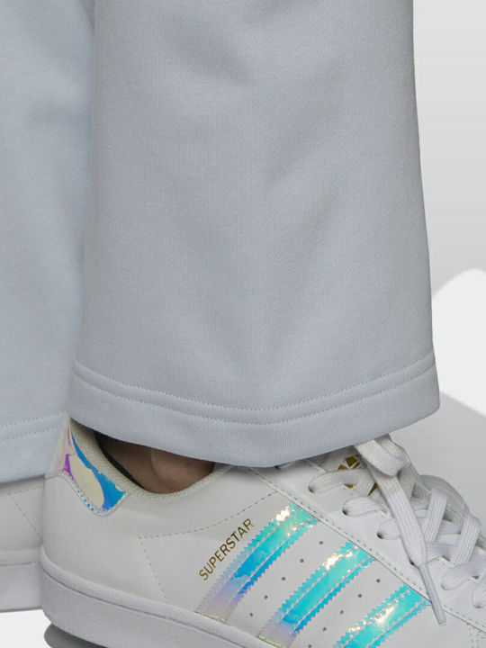 Originals Luxe Open Hem Панталон Спортен Камбанка Светлосин Halo Blue