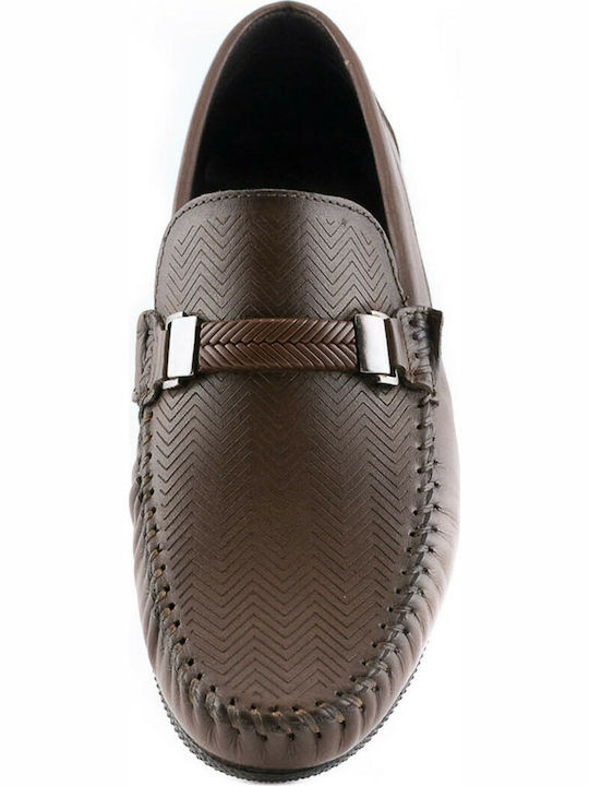 Gale Men's Leather Loafers Brown