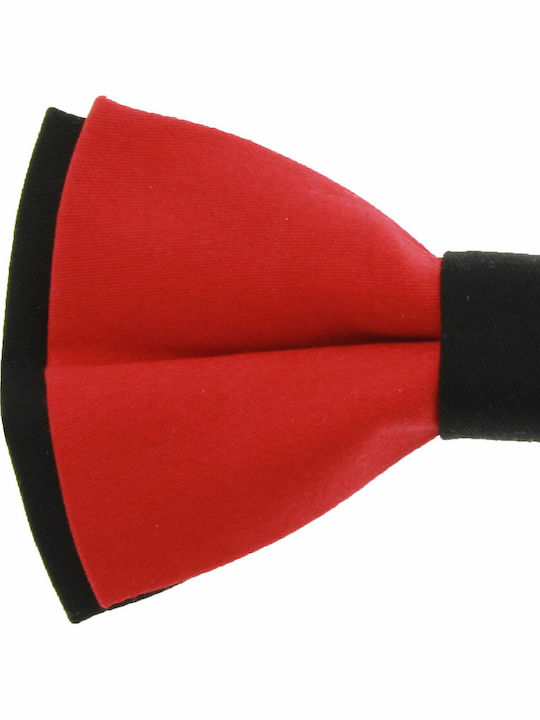 JFashion Handmade Cloth Bow Tie Red / Black