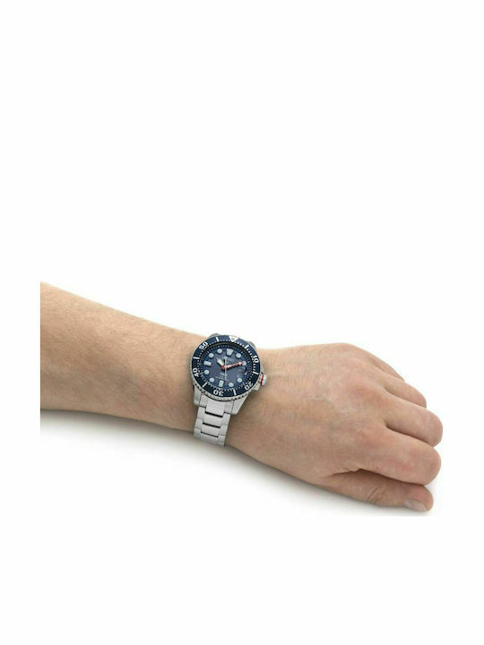 Seiko Prospex Padi Men's Watch 43.5mm Solar with Silver Metal Bracelet