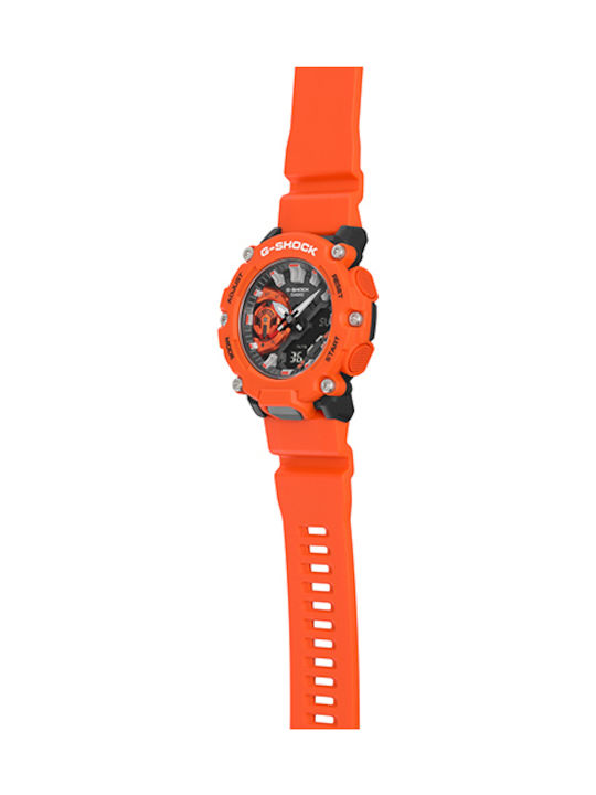 Casio G-Shock Analog/Digital Watch Battery with Orange Rubber Strap
