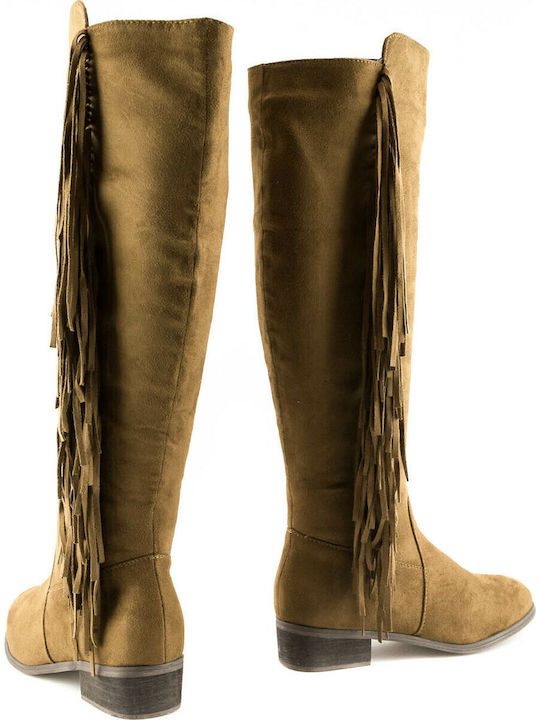 162 Suede Γυναικείες Μπότες Ταμπά
