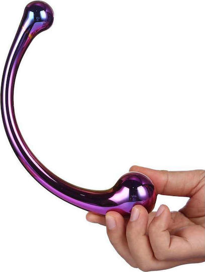 Dream Toys Glamour Glass Curved Big Wand Γυάλινο Dildo 21cm