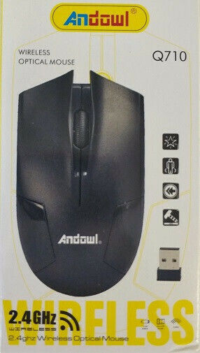 Andowl Q-710 Ασύρματο Ποντίκι Μαύρο