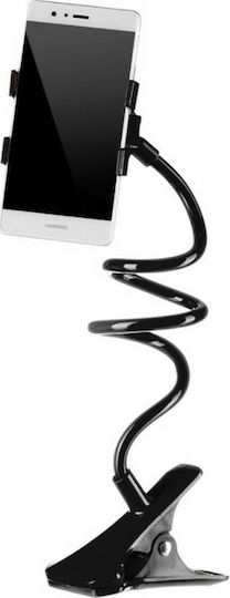Thumbs Up Clip Holder Flexible Βάση Κινητού με Βραχίονα σε Μαύρο χρώμα