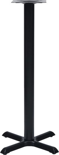 vidaXL Βάση Τραπεζιού Μπαρ Μαύρο 56x56x107cm