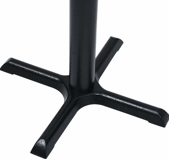 vidaXL Βάση Τραπεζιού Μπαρ Μαύρο 56x56x107cm