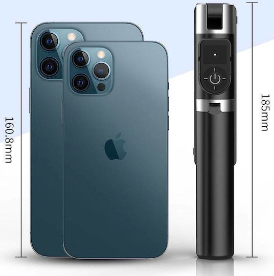 Proda PD-P70S-2 Selfie Stick Τρίποδο Κινητού Bluetooth Μαύρο