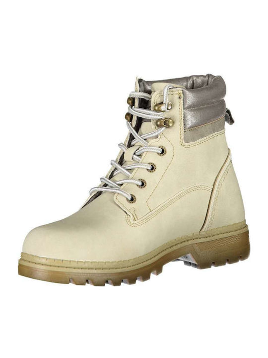 Suede Women's Ankle Boots White