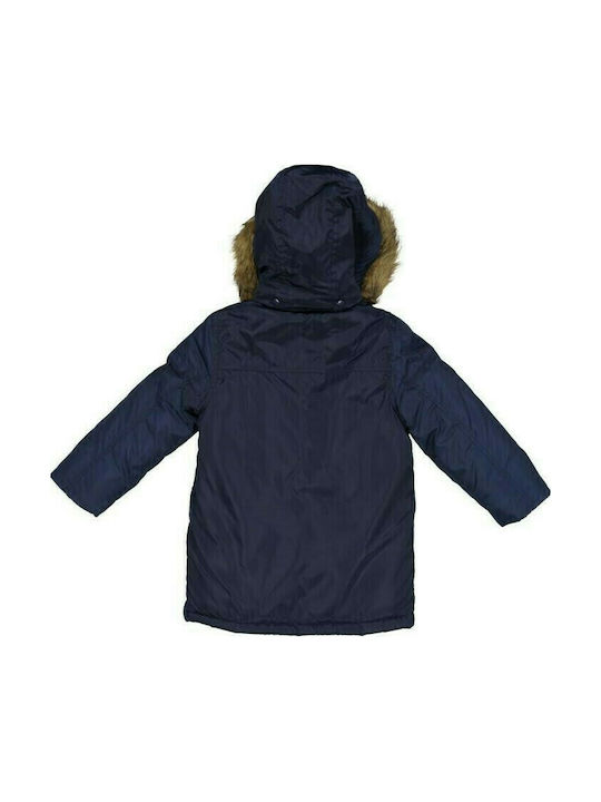 Birba Trybeyond Kinderparka Lang mit Kapuze Blau 97474