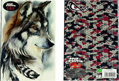 Back Me Up Notebook Ruled B5 Wild Wolf 1pcs (Μiscellaneous Designs/Colors)