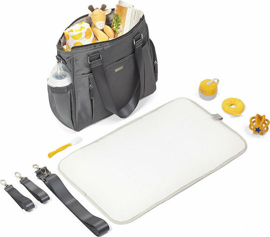 Babyono Shoulder/Hand Diaper Bag Balance Grey 40x31cm.