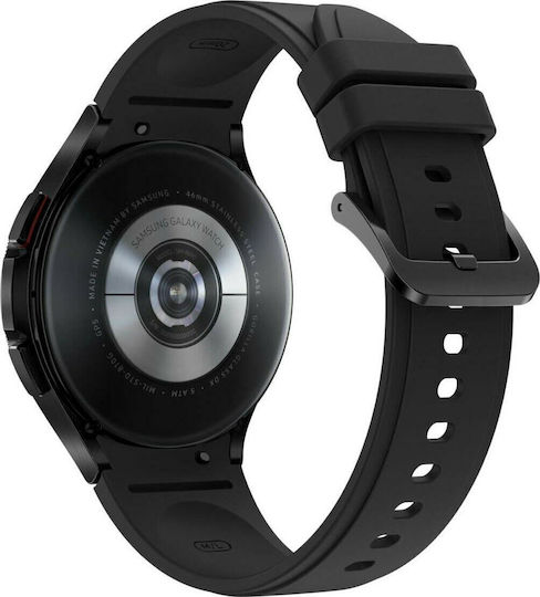 Samsung Galaxy Watch4 Classic Bluetooth Stainless Steel 42mm Waterproof with Heart Rate Monitor (Black)