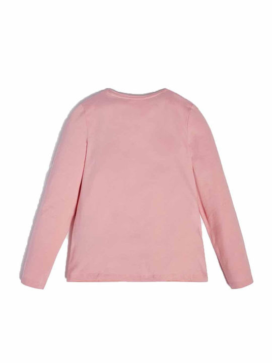 Guess Kids' Blouse Long Sleeve Pink