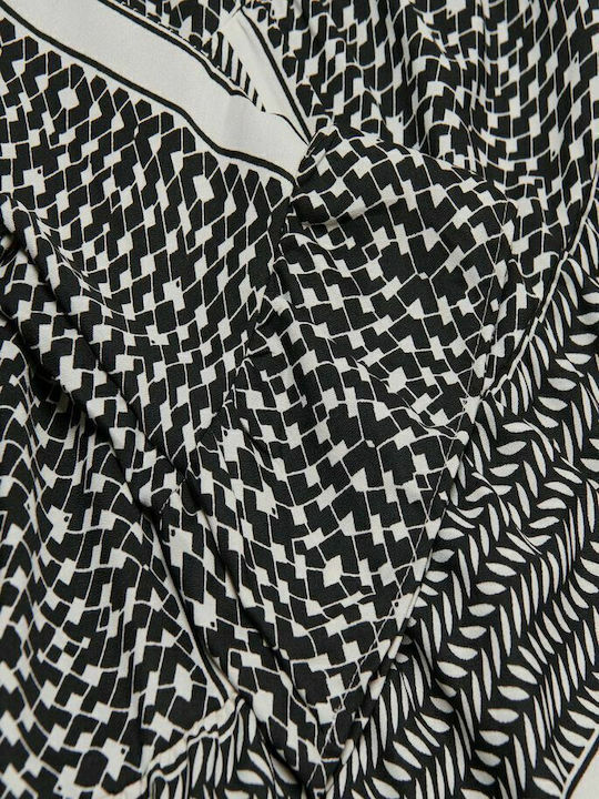 Kinderkleid Langärmelig Gestreift Schwarz