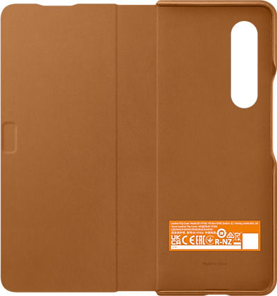 Samsung Leather Cover Buchen Sie Leder Camel (Galaxy Z Fold 3)