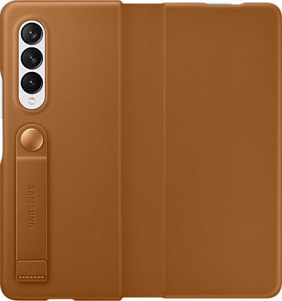 Samsung Leather Cover Buchen Sie Leder Camel (Galaxy Z Fold 3)