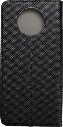 Forcell Smart Книга Изкуствена кожа Черен (Redmi Note 9T)
